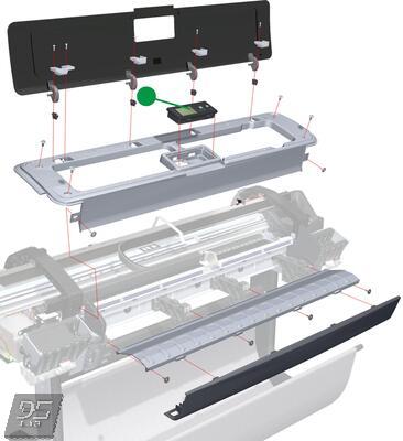 Q6718-67010  Front Panel Передняя панель HP DesignJet Z3200 | Z3200ps