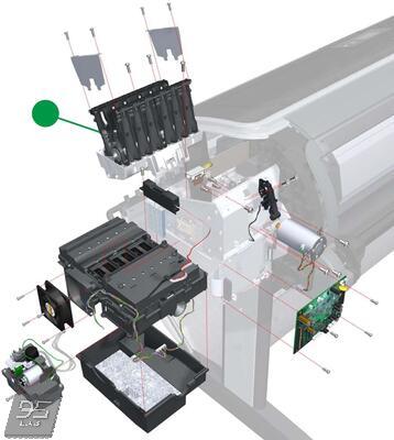 Q5669-60670  Right Ink Supply Station Станция подкачки чернил (правая) HP DesignJet Z3100 | Z3100ps