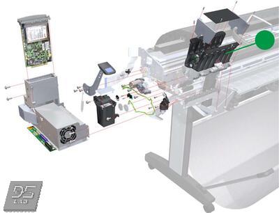 Q5669-60669 Left Ink Supply Station Станция подкачки чернил (левая) HP DesignJet Z3100 | Z3200