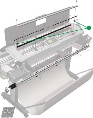 Q6718-67013 Starwheel Lifter Маховики узла подъёма HP DesignJet Z2600 | Z3200 | Z5400 | Z5600 | Z6 | Z9+