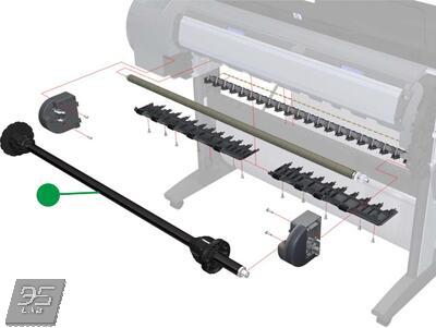 Q6659-60183 | Q6677-60028 Spindle (44-inch) Шпиндель рулона