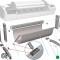 CN727-60056 Stand Foot w/ extension w/ screw (x2)