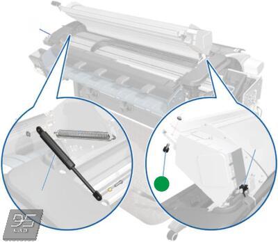 CN727–60069 Scanner Bumper Assy (includes wrench #8 and allen key #10)