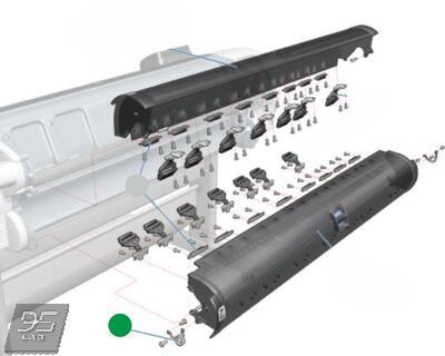 CH538-67047 Roll Cover (44-inch) Bi-stable Springs Left and Right