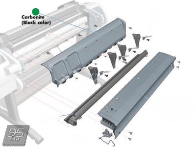 CN727–60091 Back Cover Assembly Carbonite (44-inch)