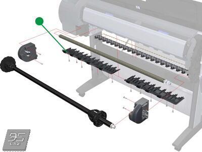 Q6675-60044 Right Roll Guide Правая направляющая рулона