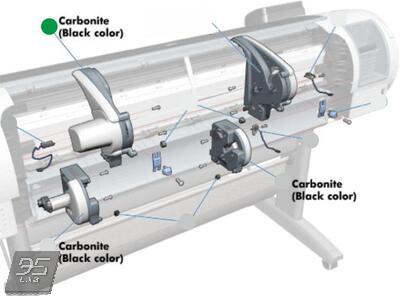 CR651–67007 Upper Right Roll Cover Support Carbonite