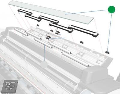 CN727-69005 Glass Plate HP DesignJet T2300