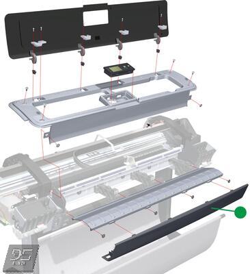 Q6659-60165 Front Cover (44-inch) HP DesignJet Z2100 | Z5400 | Z5600