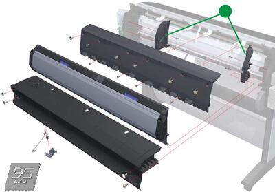 Q5669-60660 Rear Tray Supports HP DesignJet Z2100 | Z3100 | Z3100ps