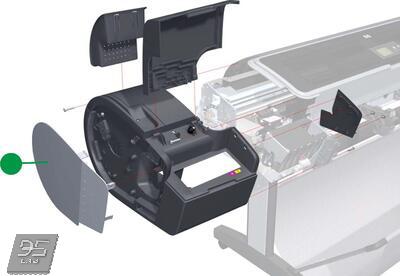 Q6675-67003 Left Side Panel HP DesignJet Z2100 | Z3100 | Z3100ps | Z3200 | Z3200ps