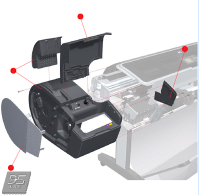 Q6675-67021 Ink Trim Assembly HP DesignJet Z2100