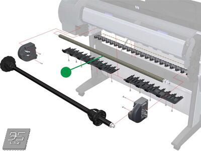 Q6677-60030 Media Advance Kit (44-inch) Вал протяжки бумаги HP DesignJet Z2100 | Z3100 | Z3200