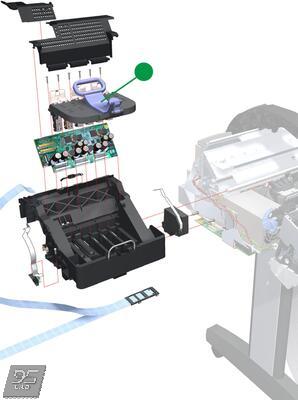 Q5669-60685 Carriage Latch Защелка картриджа