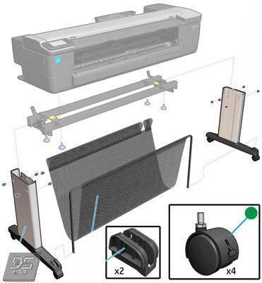 F9A30-67059 Stand HW kit HP DesignJet T730 | T830