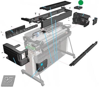 F9A30-67014 Ink door cover SV kit HP DesignJet T730 | T830