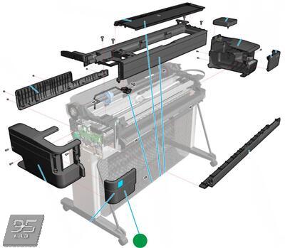 F9A30-67006 Assembly Cutter Door SV kit HP DesignJet T730 | T830