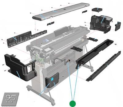 F9A30-67013 Front frame window MFP SV kit HP DesignJet T830 MFP