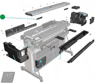 F9A30-67016 Top cover button latch MFP SV HP DesignJet T830 MFP