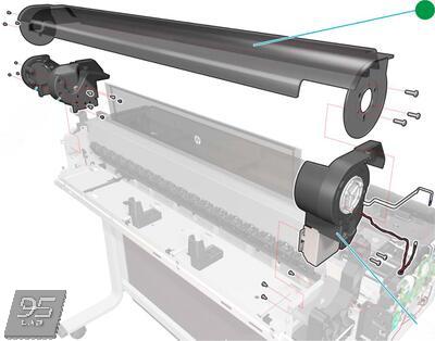 CQ893-67003 Roll Cover (36-inch) HP DesignJet T520 | T730 | T830