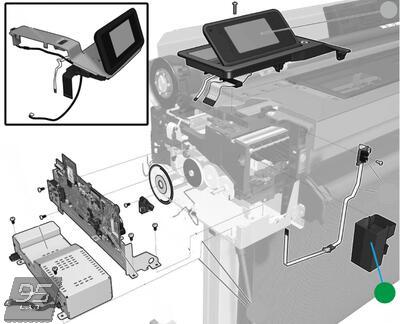 CQ890-67044 Left side spittoon SV HP DesignJet T120 | T520 | T730 | T830