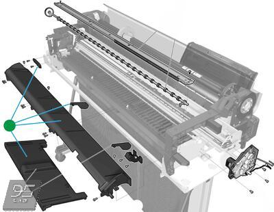 CQ893-67027 Output Platen New Lid (36-inch) HP DesignJet T520 | T730 | T830