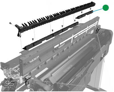 F9A30-67062 Diverter Bottom Part SV HP DesignJet T830 MFP