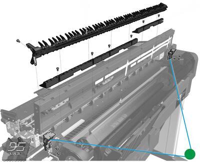F9A30-67019 Assembly Hinges SV kit HP DesignJet T830 MFP