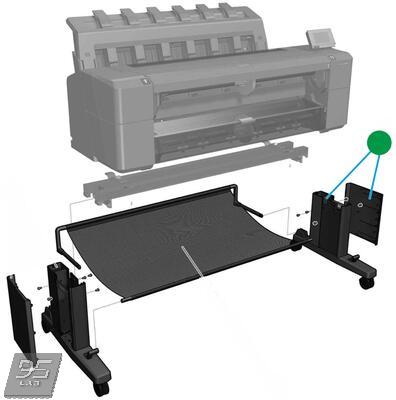 CR357-67064 Leg FP Side Assy W/ Cover HP DesignJet T920 | T1500 | T2500 | T3500