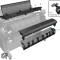 B9E24-67003 Bottom Roll Cover Assy HP DesignJet T3500