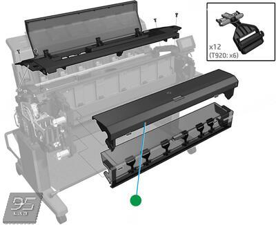 CR355-67001 Top Roll Cover Assy HP DesignJet T920 | T930
