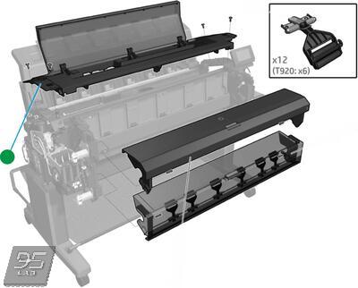CR357-67054 Center Cover Assy HP DesignJet T920 | T930 | T1500 | T1530 | T1600