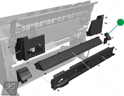 CR357-67063 Cover Sidewall SVS side HP DesignJet T920 - T3500 | T1600 | T2600