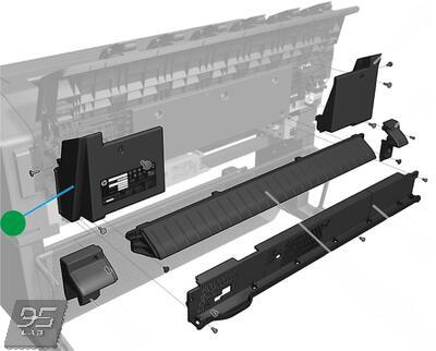 CR357-67060 Cover Fixed Tray FP side HP DesignJet T920 - T3500