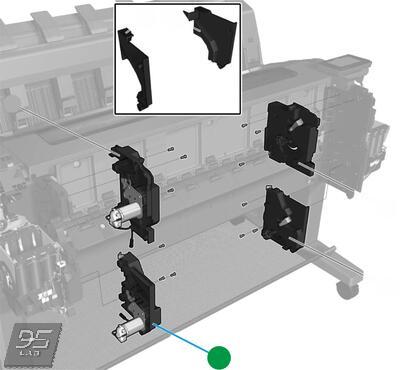 B9E24-67009 Bottom Rewinder Support HP DesignJet T3500