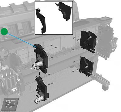 B9E24-67004 Top Rewinder Support A HP DesignJet T3500