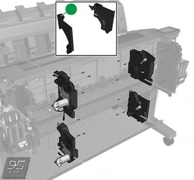 CR355-67005 Cover Arch SVS side (1 roll) HP DesignJet T920 | T930 | T1600 | T2600