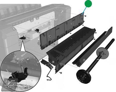 B9E24-67021 Vertical Media Guide A HP DesignJet T3500