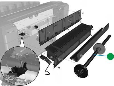 B9E24-67007 Spindle Assy Шпиндель (36-inch) HP DesignJet T3500