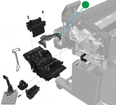 CR357-67070 Carriage Latch Защёлка каретки HP DesignJet T920 - T3500 | T1600 | T2600