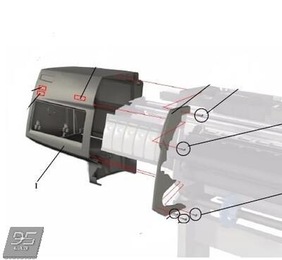 C6090-60039 Left Hand Cover (includes door) Левая боковая крышка