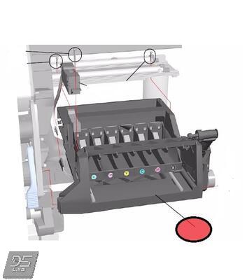 C6090-60083 | Q1251-60257 Service Station Assembly Сервисная станция HP DesignJet 5000/5500