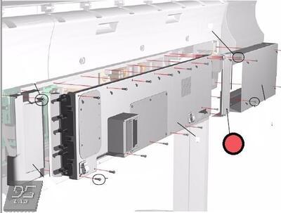 Q1251-60086 Left Rear Cover HP DesignJet 5000/5500