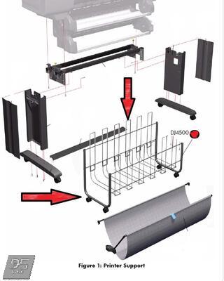 Q1271-60677 Bin Assembly HP DesignJet 4500