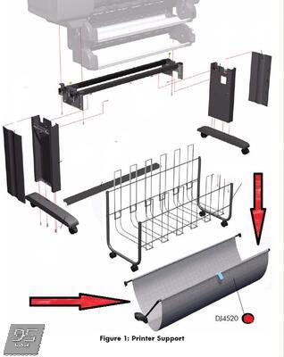 Q1271-60175 Bin Assembly HP DesignJet 4520