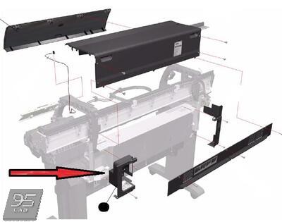 Q1273-60106 Right Connector Cover HP DesignJet 4000 | 4500 | 4520