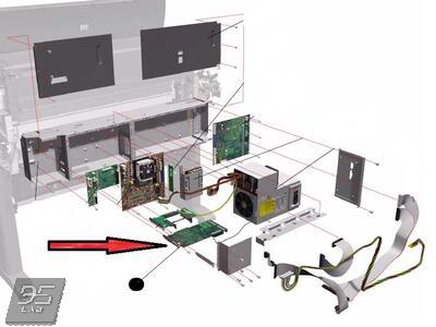 Q1273-60241 Gamut PCI PCA Плата PCI PCA HP DesignJet 4500 | 4520