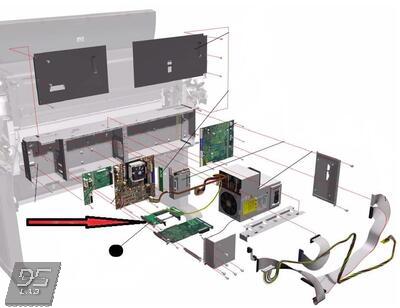 Q1273-60077 EIO2PCI Interface Плата взаимодействия компонентов HP DesignJet 4000