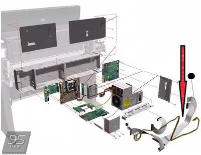 Q1273-60076 Electronics Module Cables Kit Комплект шлейфа электронного модуля HP DesignJet 4000