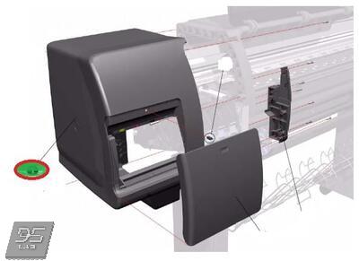 Q1273-60053 Left Hand Cover (without Door) HP DesignJet 4000 | 4500 | 4520